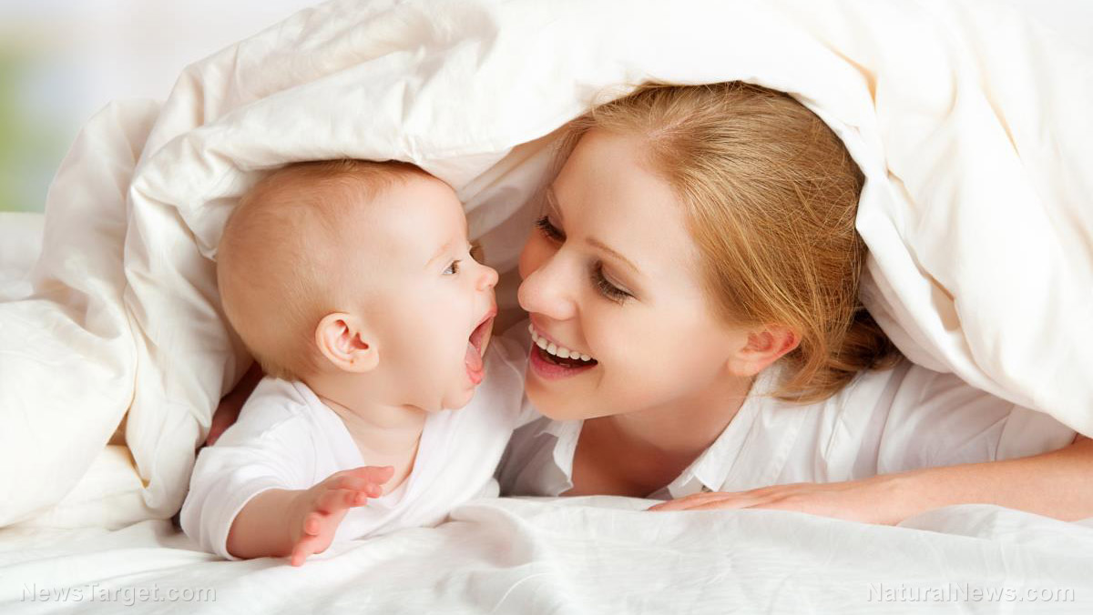 Mothers who smile a lot at their babies and maintain eye contact “sync up” with them, improving brain development